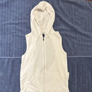 Fabletics White Sleeveless Hoodie